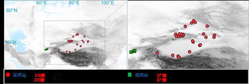 项目获取的天山东西部古人群的线粒体与核基因组分布图。 乐动网页版登录入口供图